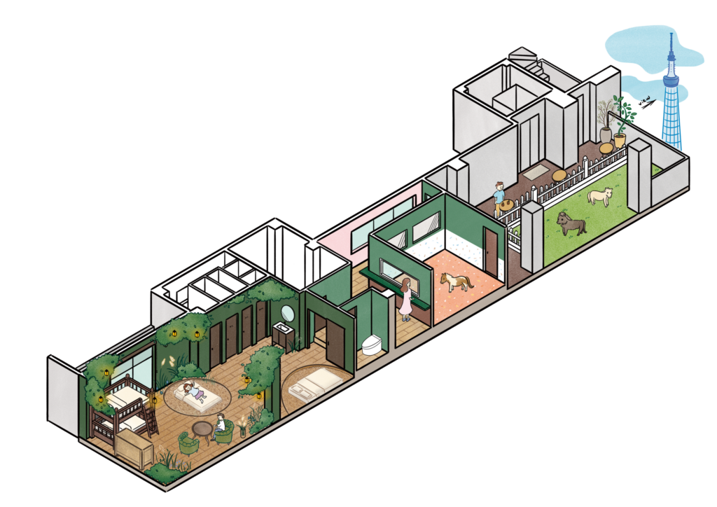 Cross-Section Illustration of the Entire Facility